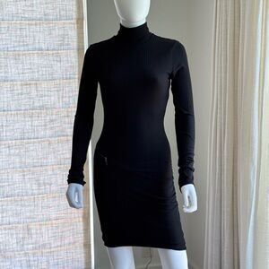 NWT Feel The Piece Black Mock-neck Dress Size XS/S